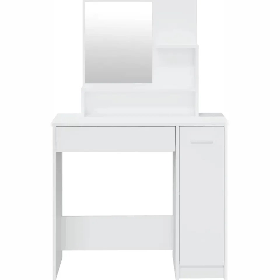 vidaXL Kaptafelset 86,5x35x136 cm hoogglans wit, foto 4