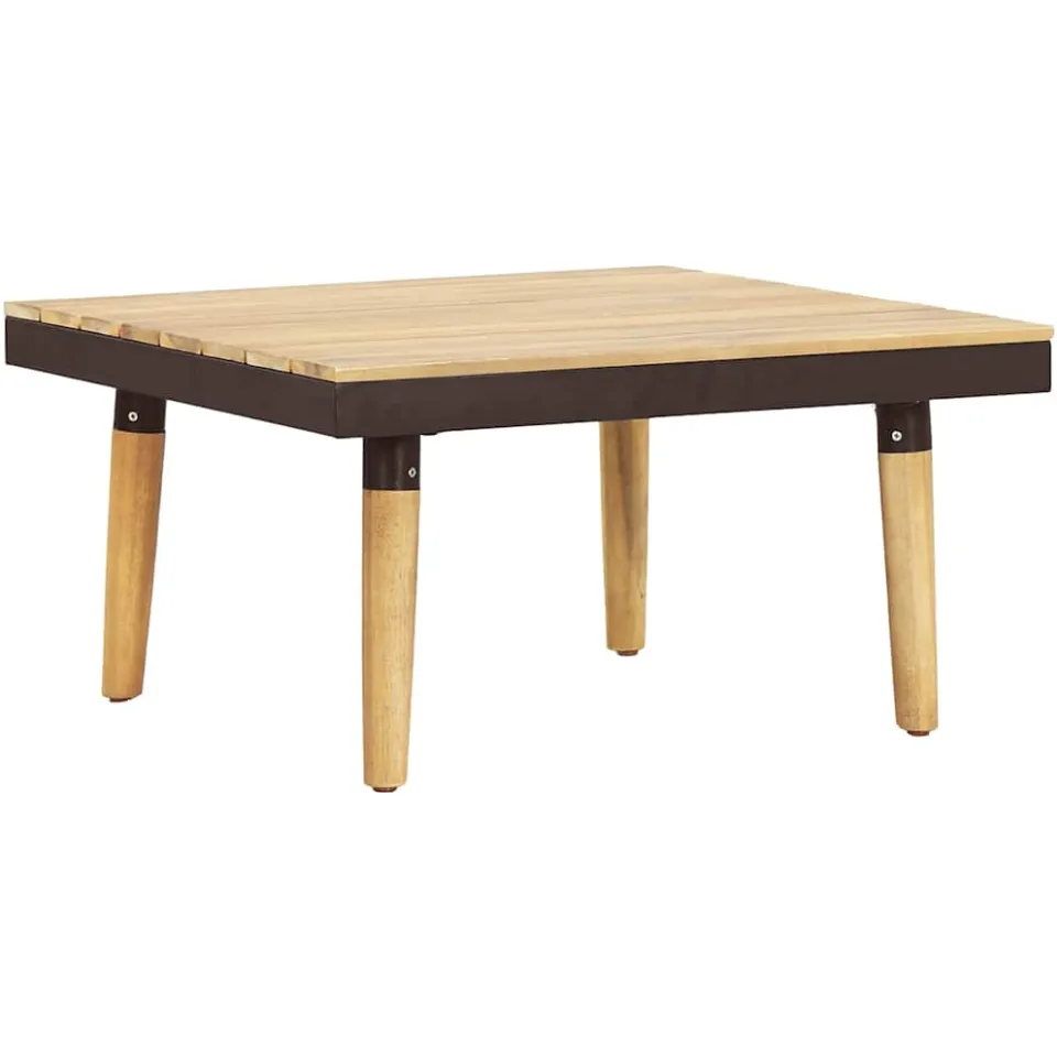 vidaXL Loungeset 8-zits met kussens massief acaciahout bruin, foto 2