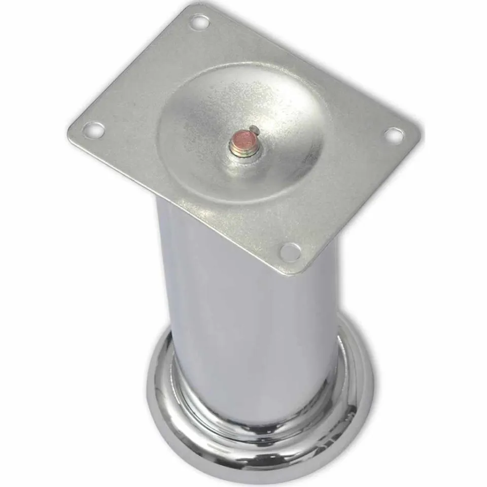 vidaXL Bankpoten rond 8 st 180 mm chroomkleurig, foto 3