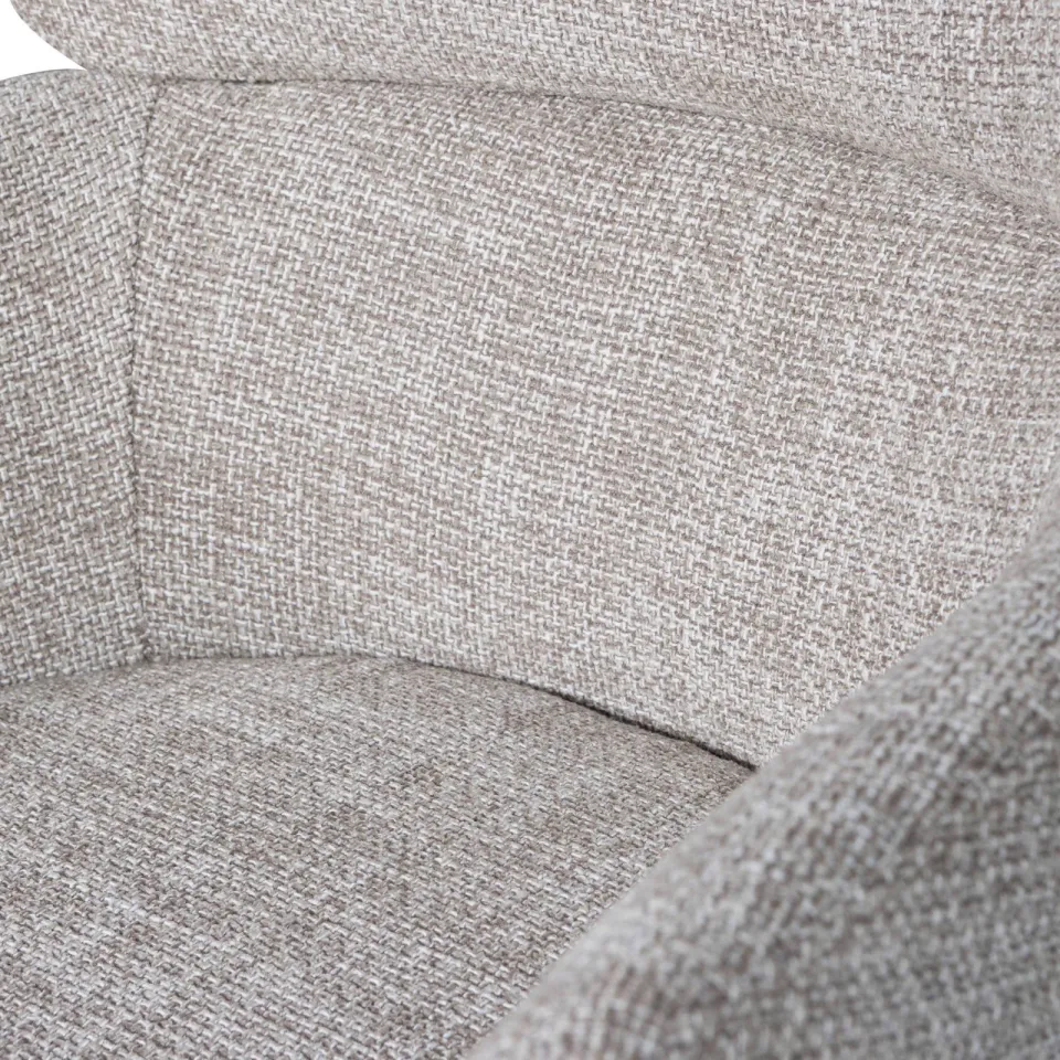WOOOD Fenne draaibare eetkamerstoel beige, foto 6