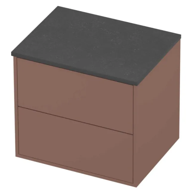Proline Deck Badmeubelset Hardsteen Voor Grepen Symmetrisch 60x46x54 cm Blue Stone Beauty Blush Rosé Goud