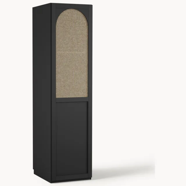 Westwing Collection Modulaire draaideurkast Jeanne, 50 cm breed, diverse opties Zwart