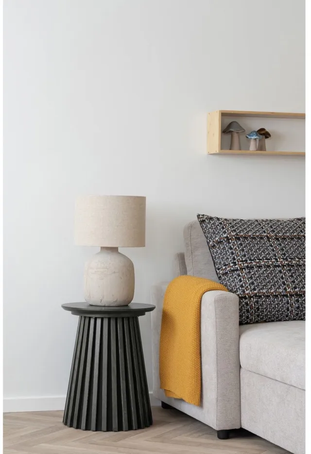 House Nordic Bijzettafel Osaka - Zwart Hout - 40x40x50cm