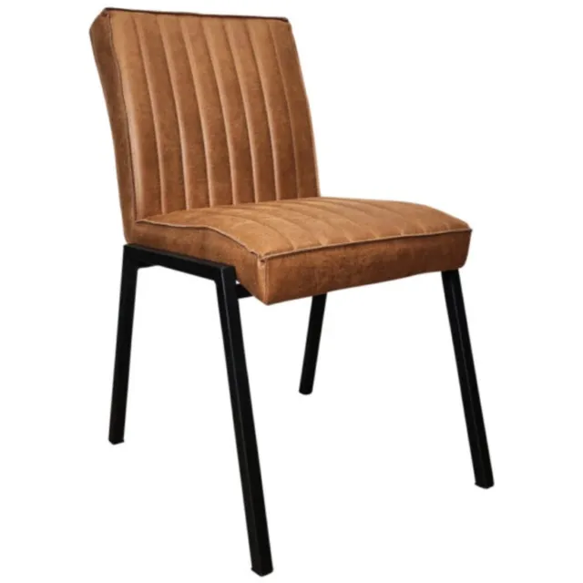 Starfurn Eetkamerstoel Tivoli - Cognac - 52x65x88cm - Set van 2