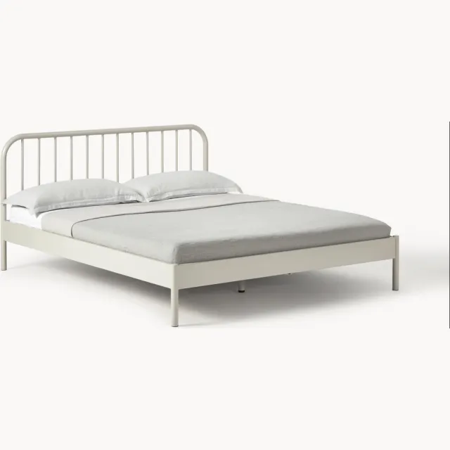 Westwing Collection Metalen bed Sanna Beige