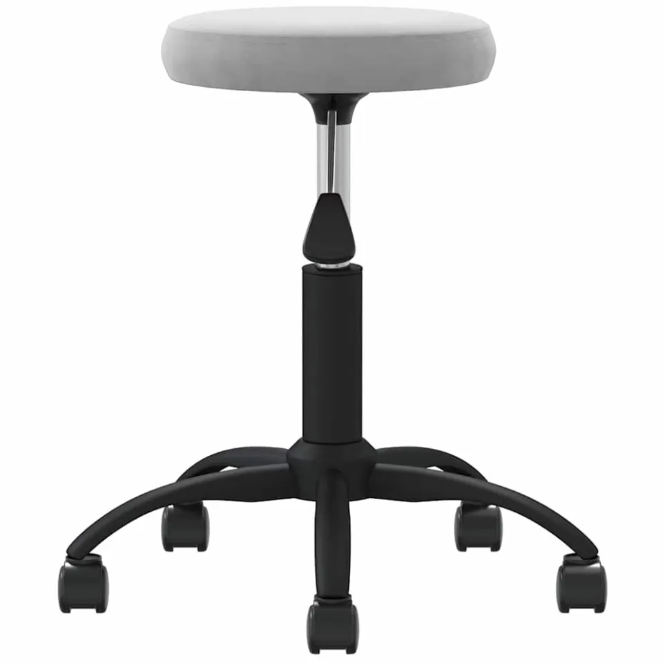 vidaXL Eetkamerstoel fluweel lichtgrijs grijs, foto 3