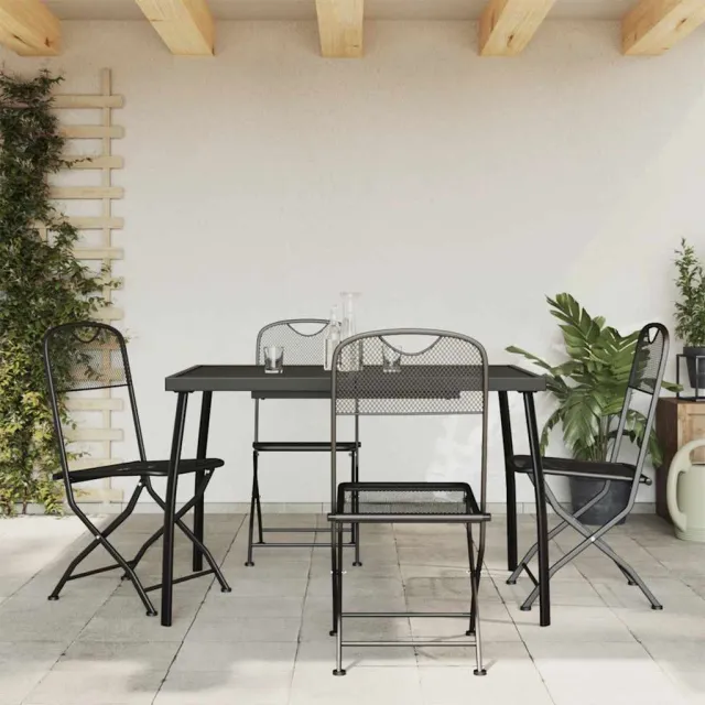 vidaXL 5-delige Tuinset metaalgaas antracietkleurig, foto 2