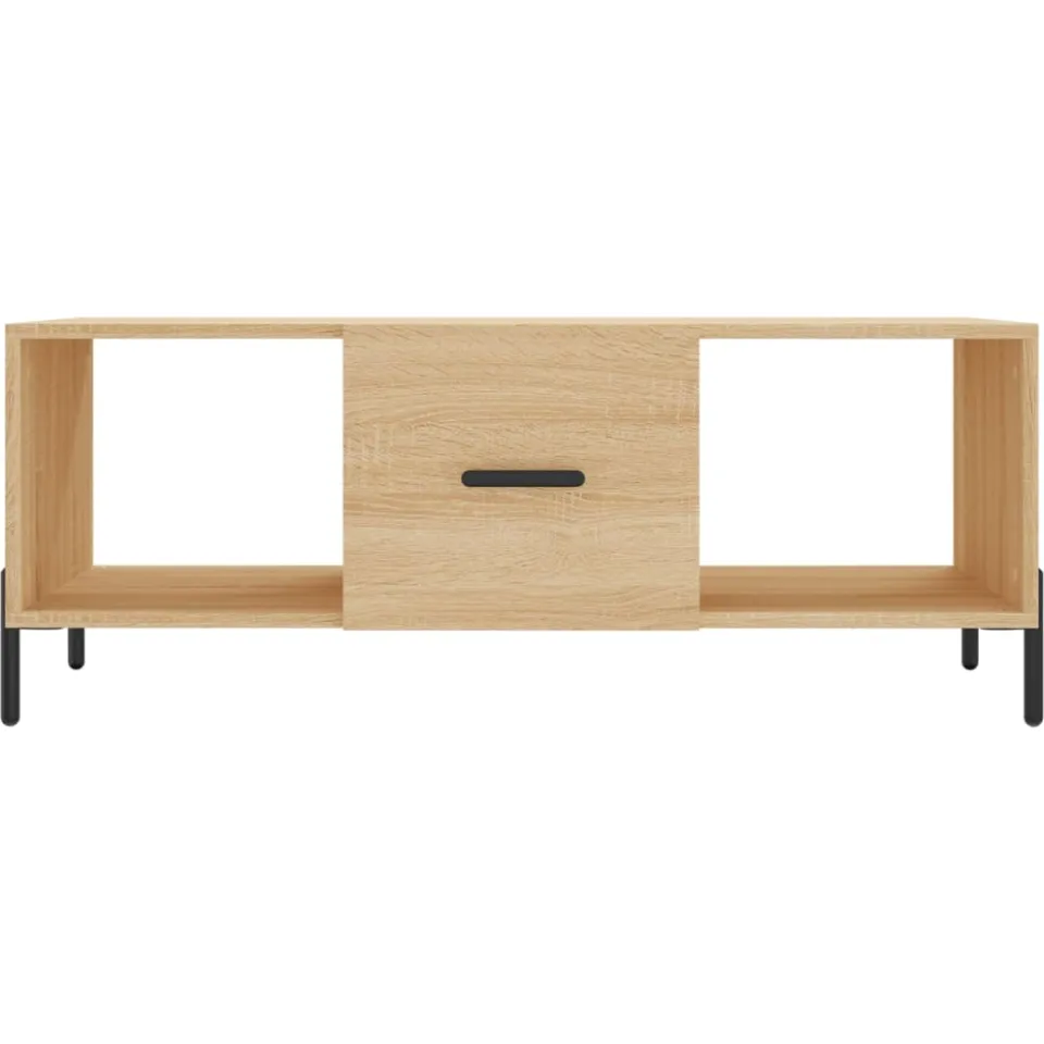vidaXL Salontafel 102x50x40 cm bewerkt hout sonoma eikenkleurig