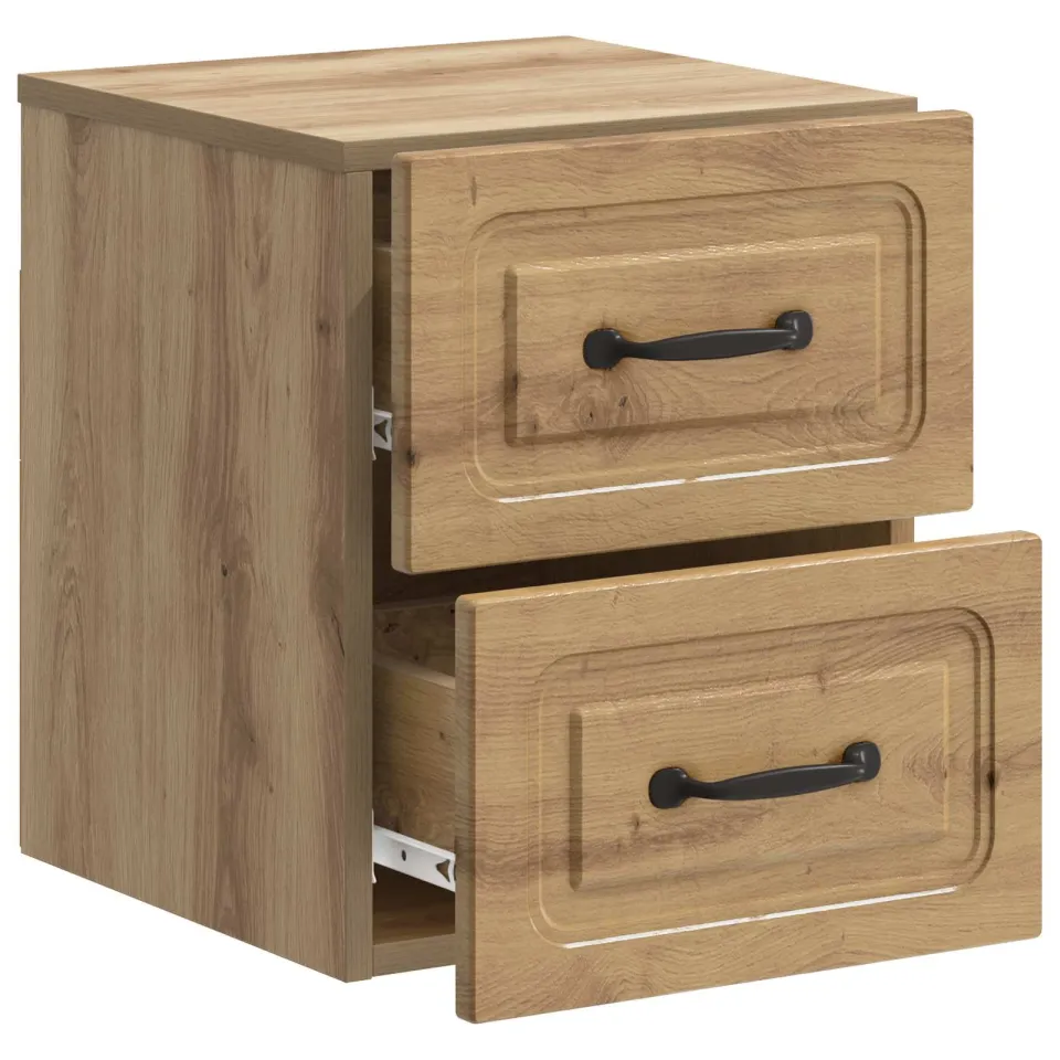 vidaXL Wandbeugel Bedkast Artisanaal eiken 34,5 x 33 x 40 cm, foto 3