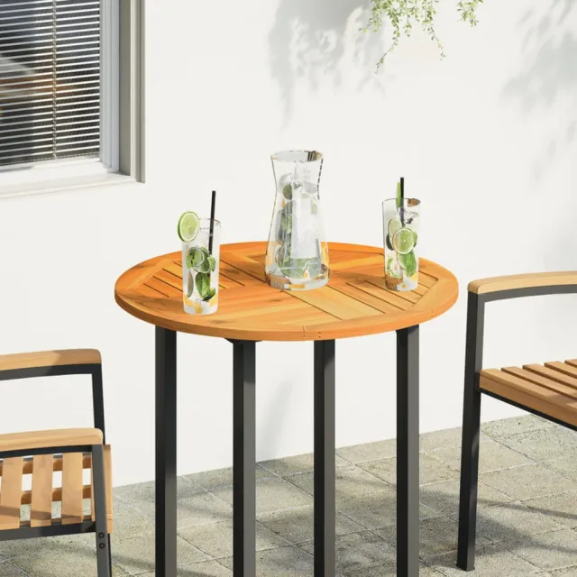 vidaXL Tafelblad rond Ø 70x2 cm massief acaciahout Bruin
