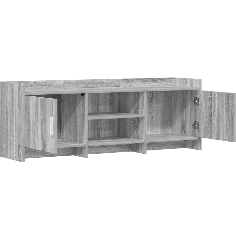 vidaXL TV-kast 130 x 33 x 47 cm Grijs Sonoma Bewerkt hout, foto 4