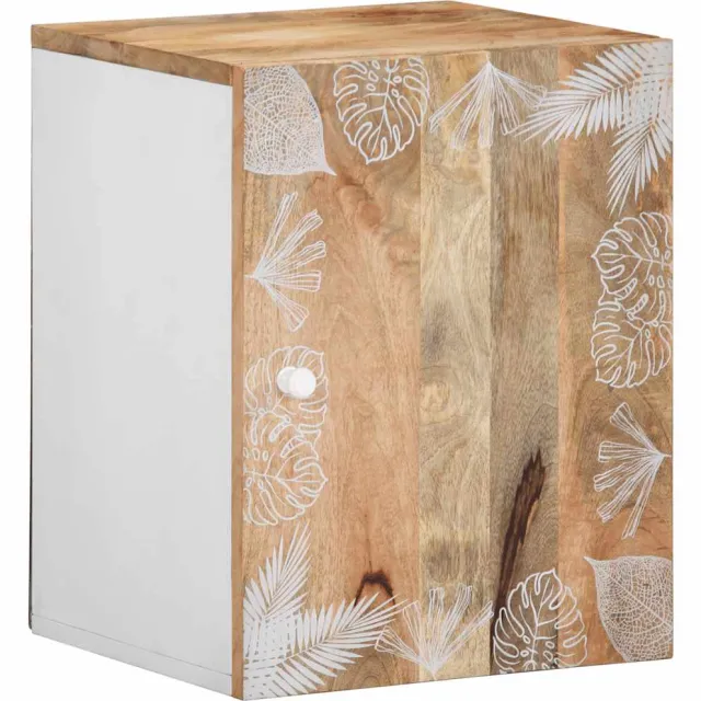 vidaXL Badkamerwandkast 38x33,5x48 cm massief mangohout bruin