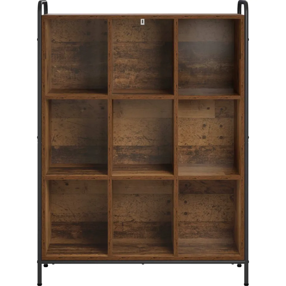 vidaXL Boekenkast 57 x 33 x 111 cm Bewerkt hout Oud hout bruin