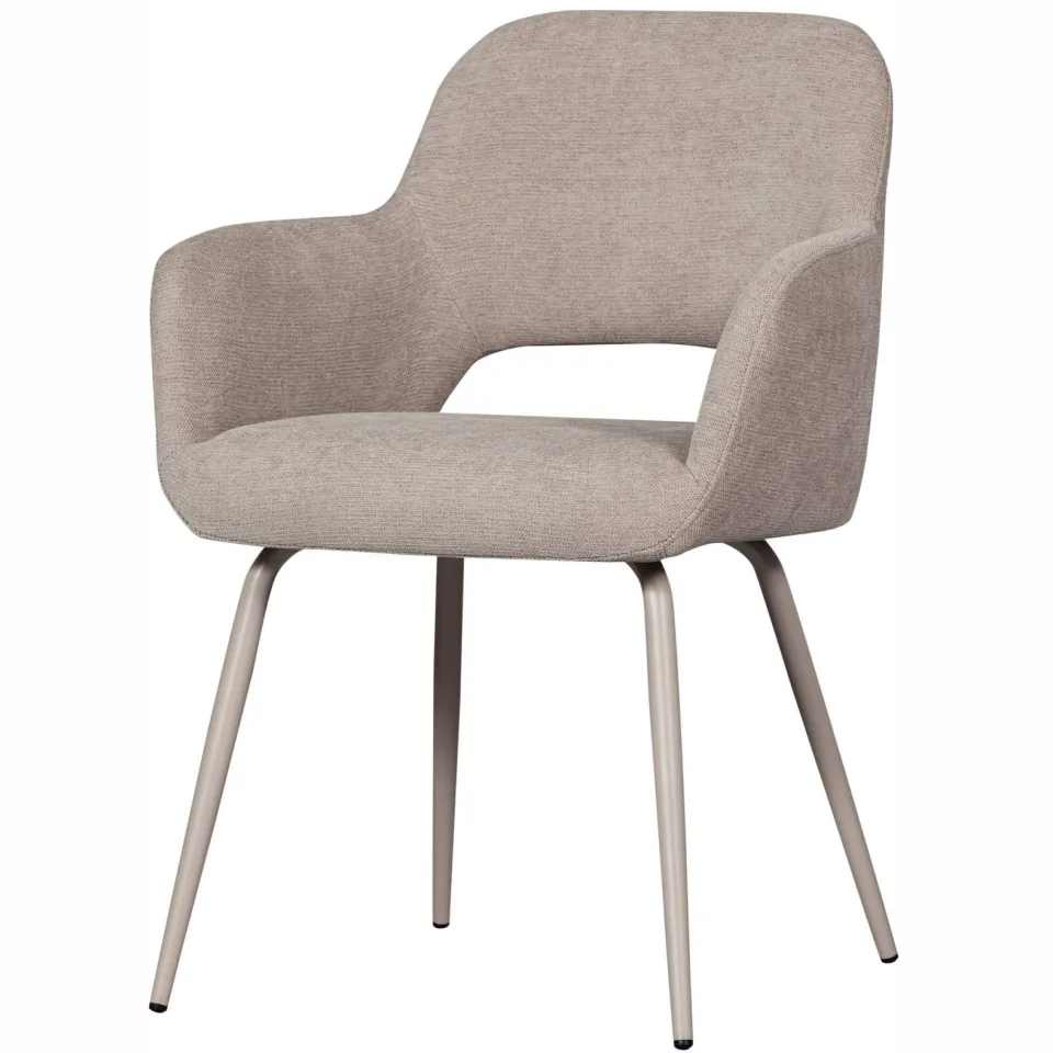 WOOOD Jenny eetkamerstoel bouclé beige, foto 4