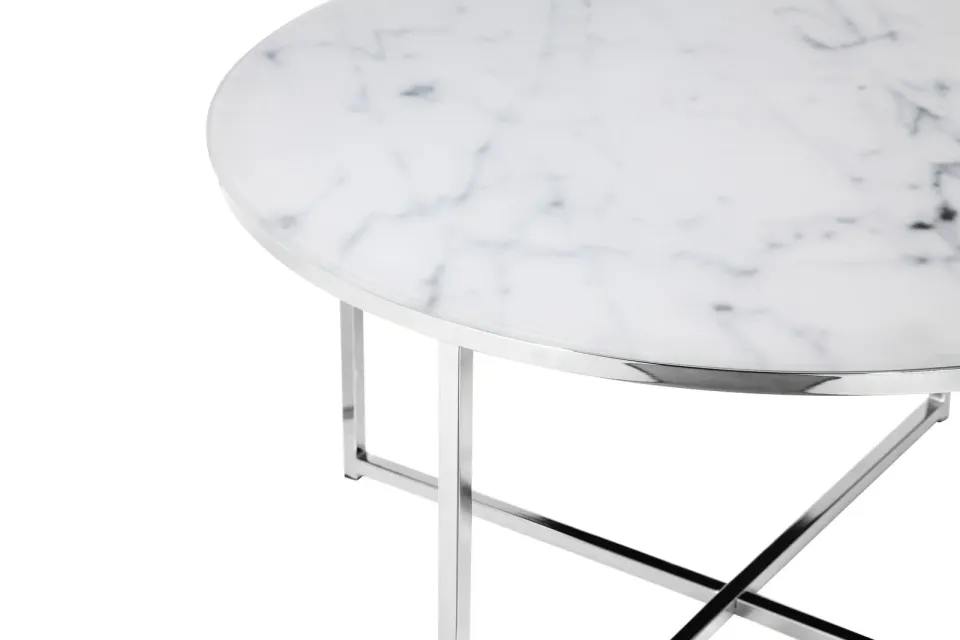 salontafel Yasmin wit chroom, foto 4