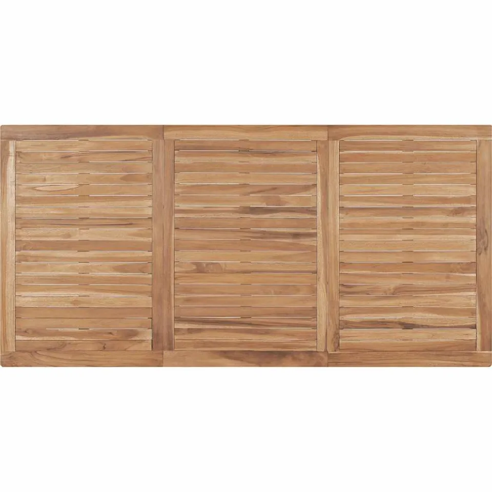 vidaXL Tuintafel 180x90x77 cm massief teakhout bruin, foto 3