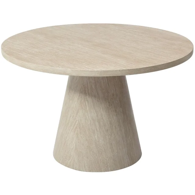 Vente-unique Uitschuifbare eettafel voor 4 personen van MDF - Beige natuursteeneffect - LARIOZA