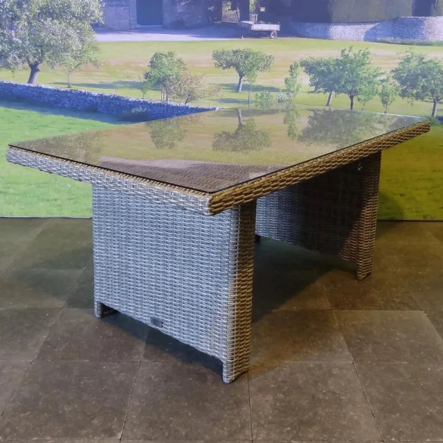 AVH-Outdoor Tuinmeubelen San Marino lounge-diningtafel 146x84,5xH66,5 cm grijs