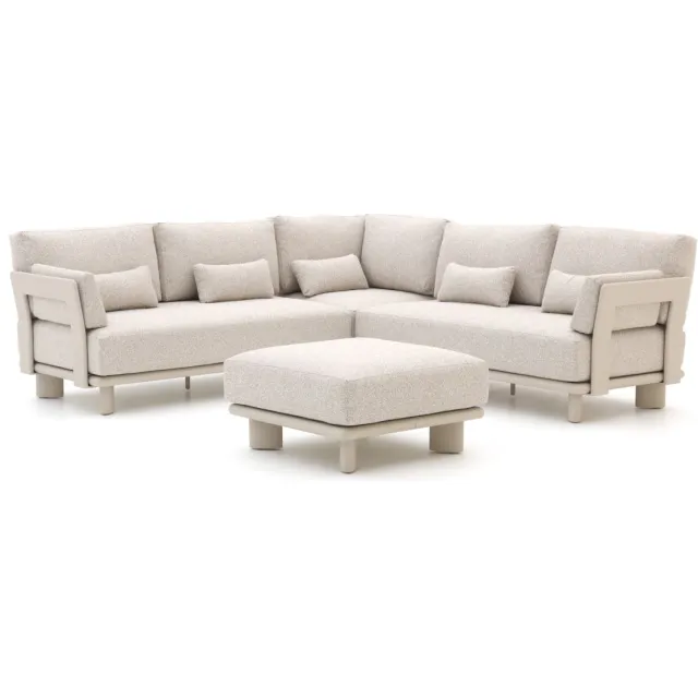 Bellagio tuinmeubelen Bellagio Battuello hoek loungeset 4-delig taupe, foto 2
