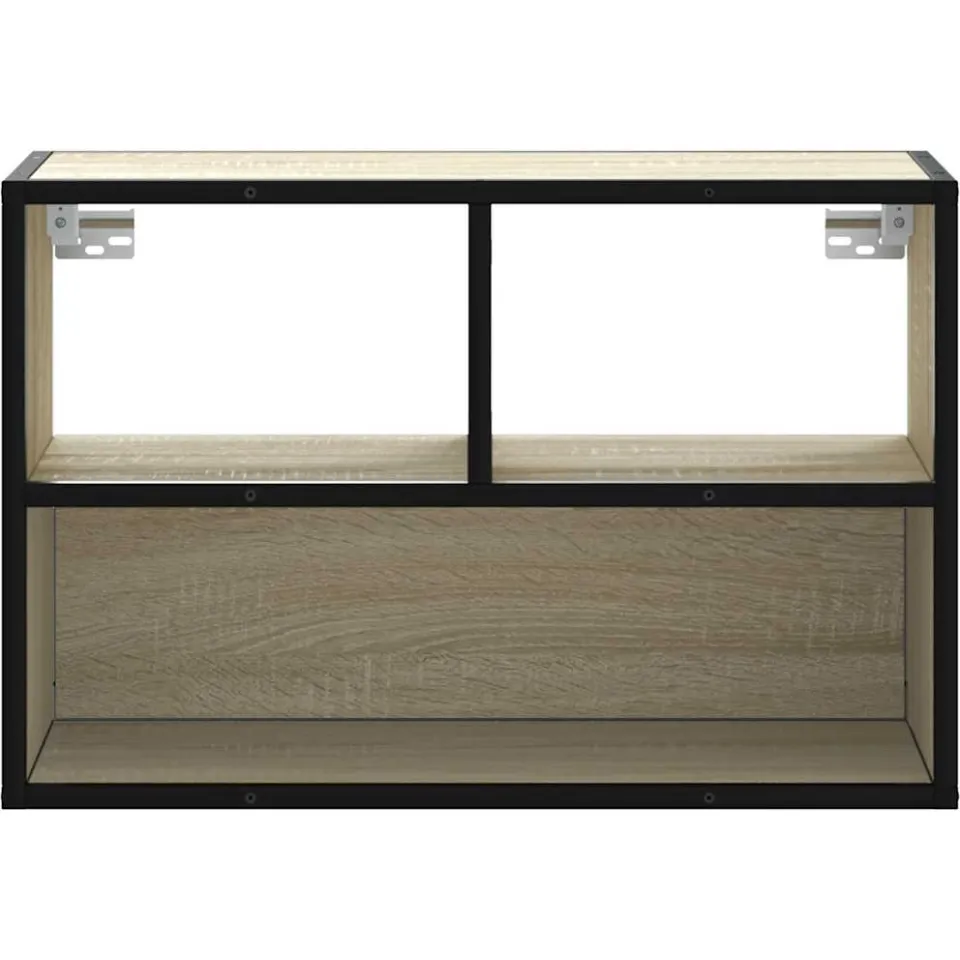 vidaXL Tv-meubel 60x31x39,5 cm bewerkt hout metaal sonoma eikenkleurig, foto 4