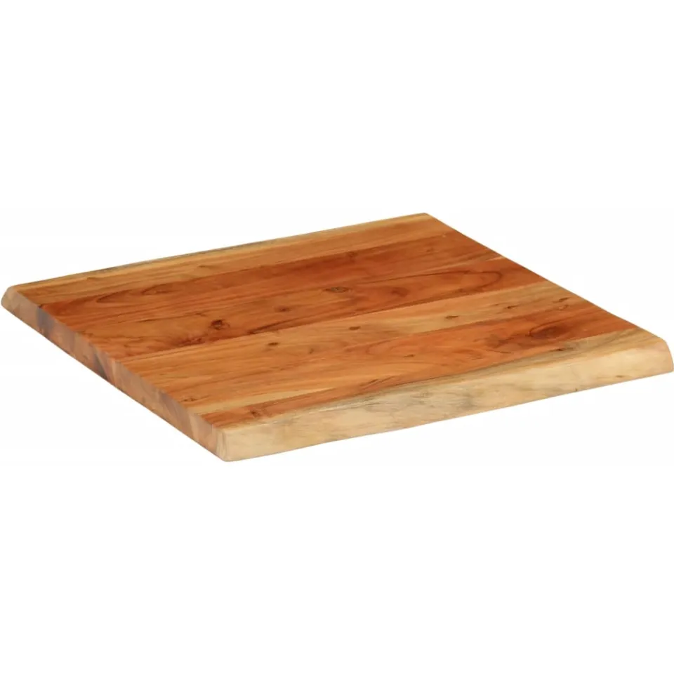vidaXL Tafelblad vierkant natuurlijke rand 60x60x3,8 cm acaciahout bruin, foto 2