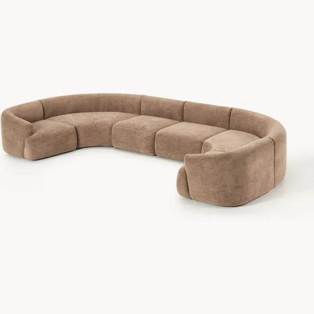 Westwing Collection Modulaire XL U-bank Sofia Bruin