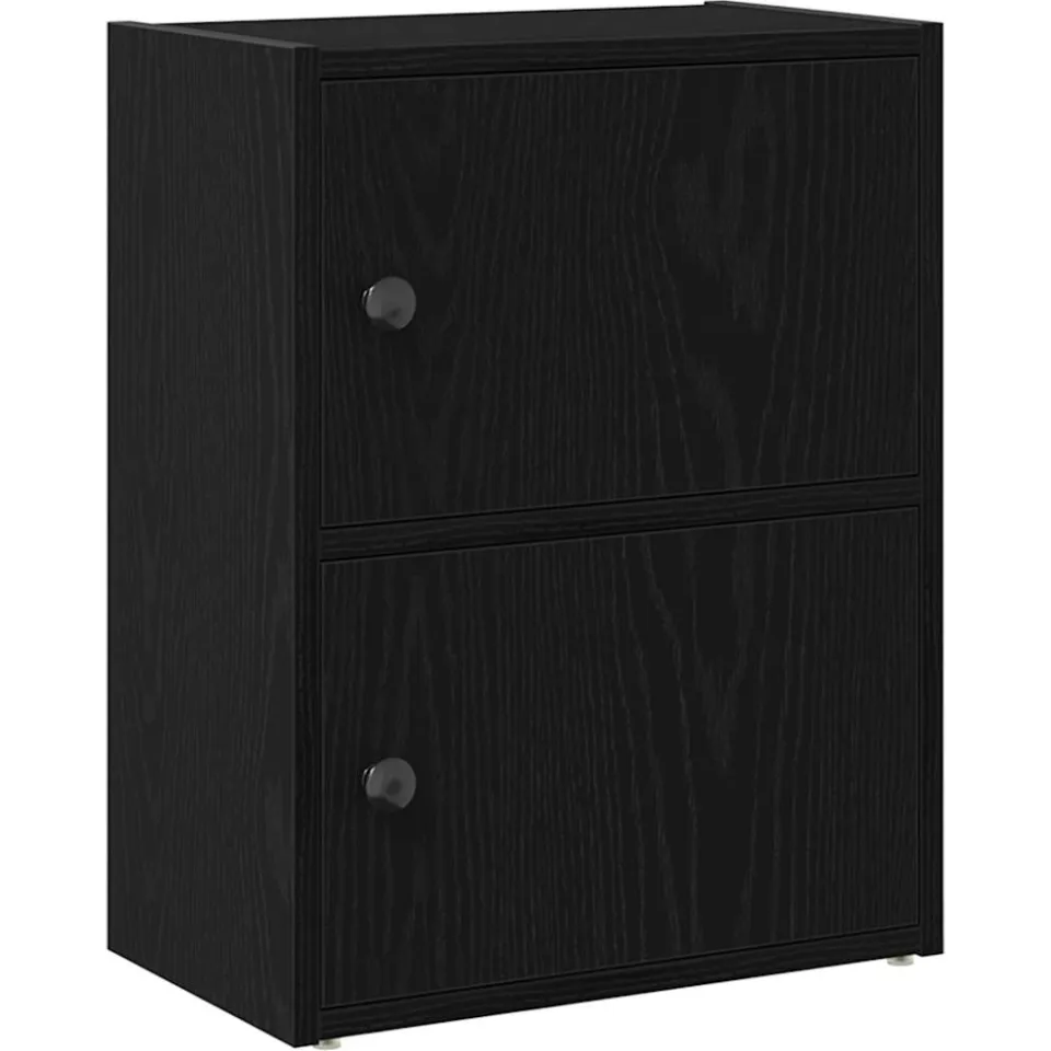 vidaXL Boekenkast 40x24x52 cm bewerkt hout zwart eikenkleurig, foto 3