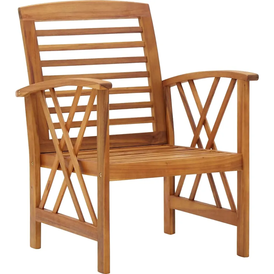 vidaXL 5-delige Loungeset massief acaciahout bruin, foto 4