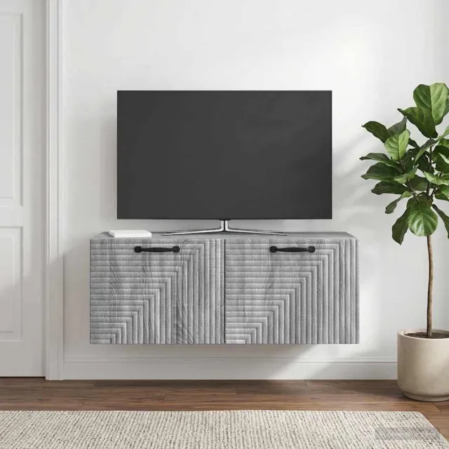 vidaXL Wandbeugel TV-kast Grijs sonoma 78,5 x 31 x 30 cm Bewerkt hout