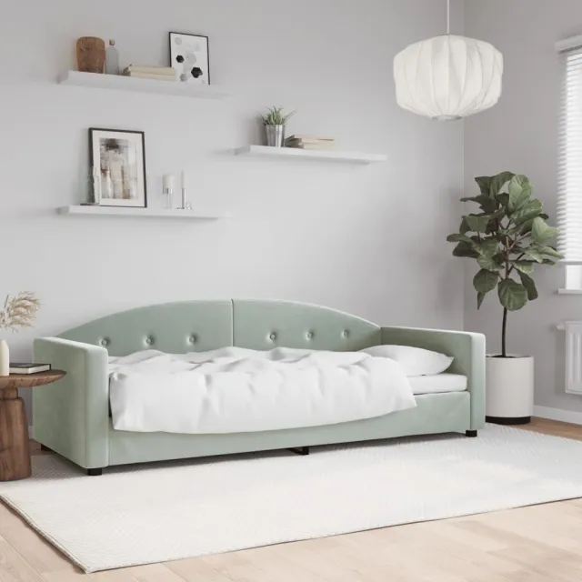 vidaXL Slaapbank 80x200 cm fluweel geel