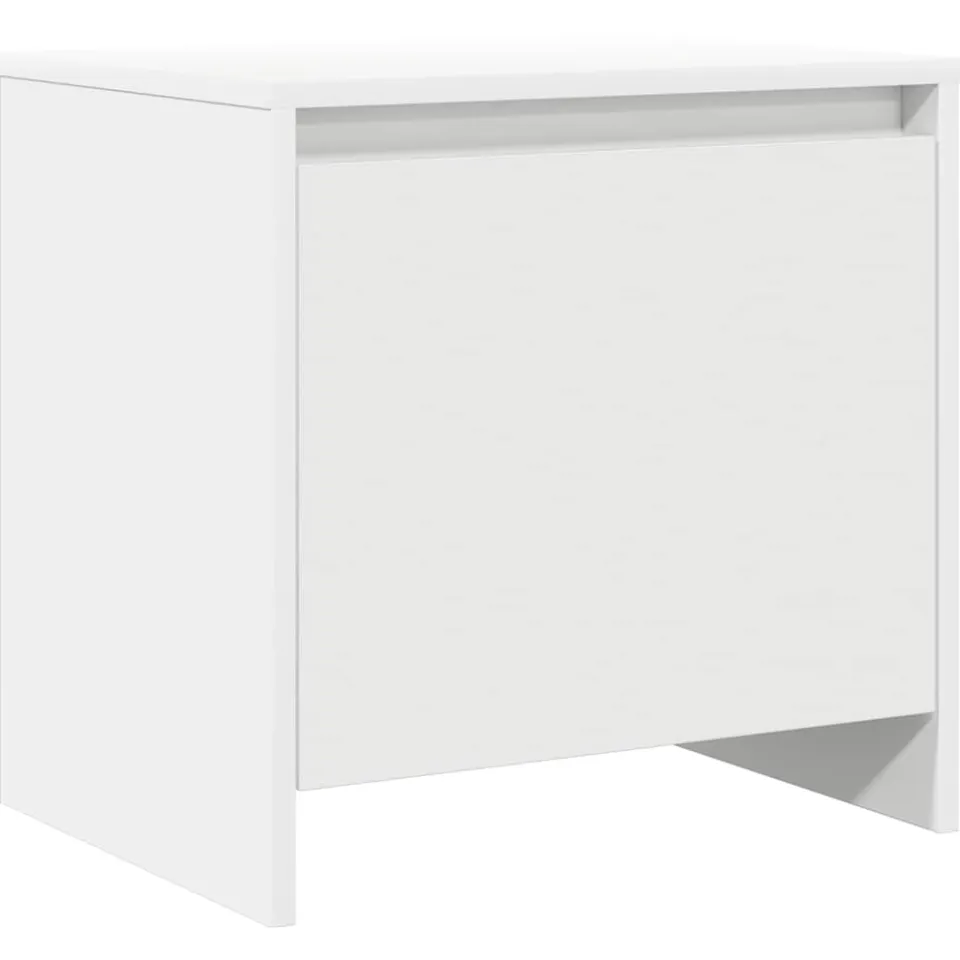 vidaXL Nachtkastjes 2 st 45x34x44,5 cm bewerkt hout wit