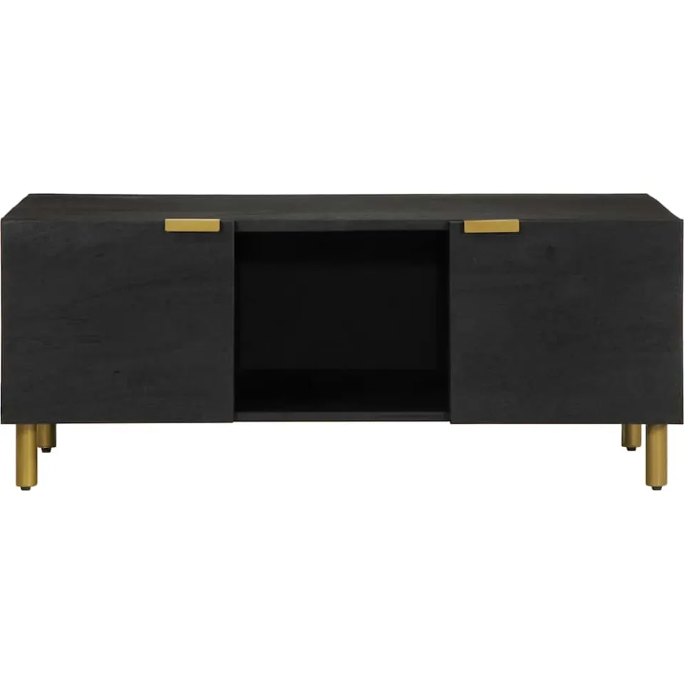 vidaXL Salontafel 100x54x40 cm bewerkt hout zwart, foto 3