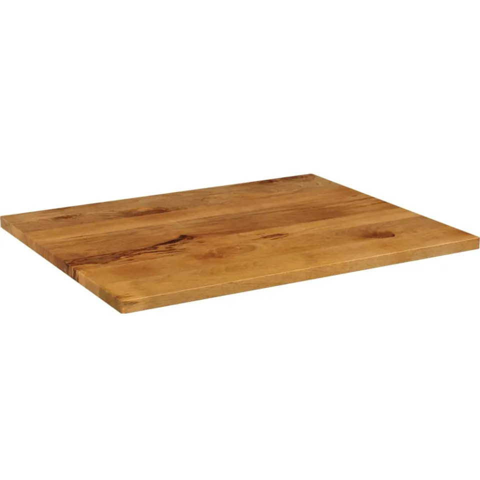 vidaXL Tafelblad rechthoekig 90x80x3,8 cm massief mangohout Bruin