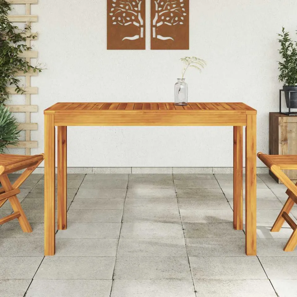 vidaXL Tuintafel 110x55x75 cm massief acaciahout bruin, foto 3