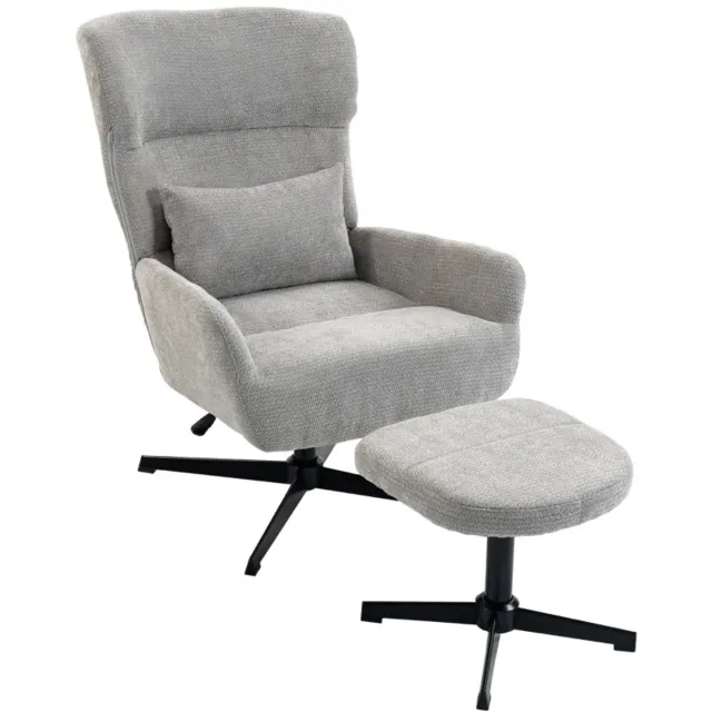 GranMaison Relaxfauteuil - Relaxzetel - Relaxstoel - Fauteuil - Stoel - Met armleuning - Voor één Persoon - Fluweel - Grijs