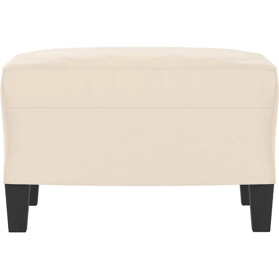 vidaXL Voetenbank 60x50x41 cm microvezelstof beige, foto 3