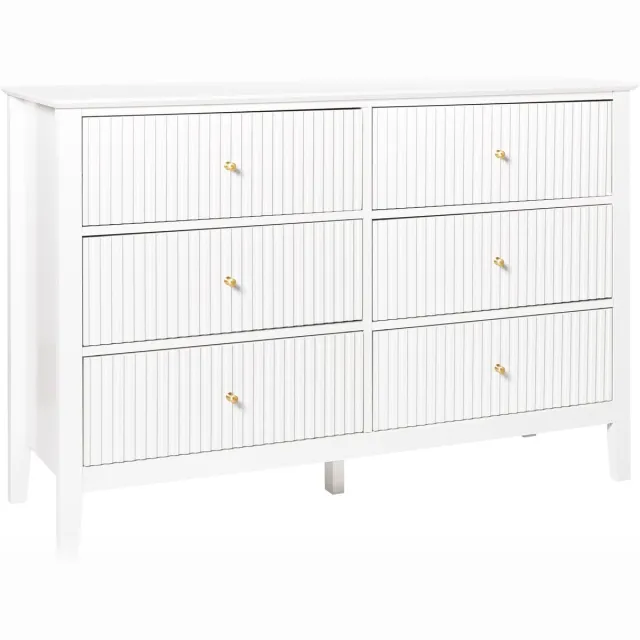 Beliani ASSISI - Dressoir 6 lades - Wit - MDF