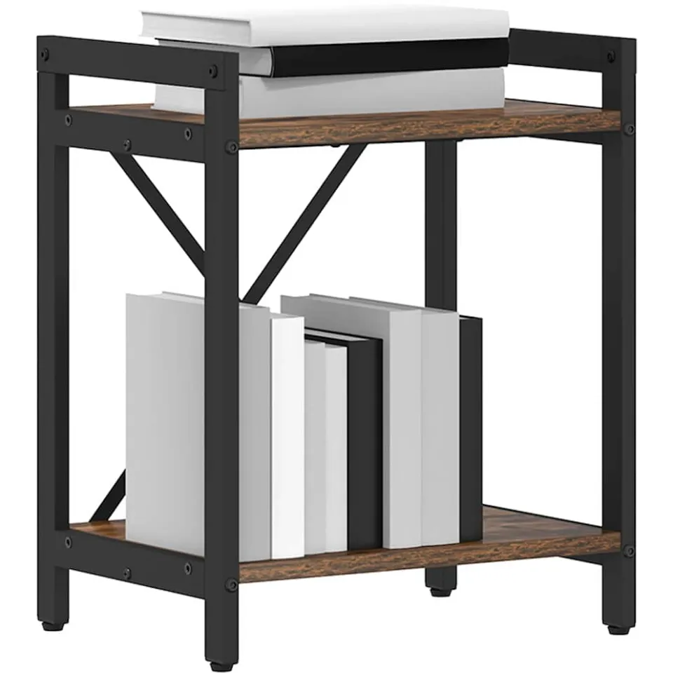 vidaXL Boekenkast 40 x 30 x 50 cm Bewerkt hout Gerookt eiken Bruin