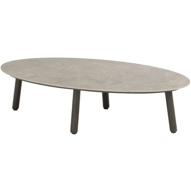4 Seasons Outdoor Salute lounge tuintafel 120xH30 cm ceramic terre Taste 4SO Bruin / Terre
