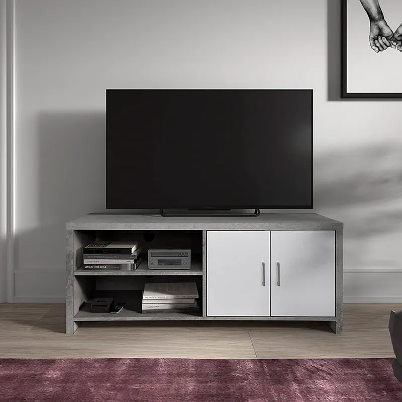 tv-meubel Abel beton-wit, foto 2