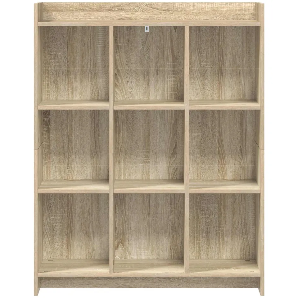 vidaXL Boekenkast Sonoma Eiken 87,5 x 30 x 111 cm Bewerkt hout, foto 4