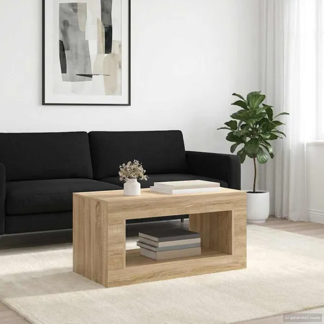 vidaXL Salontafel Sonoma Eiken 99.5 x 50 x 50 cm Bewerkt hout Bruin