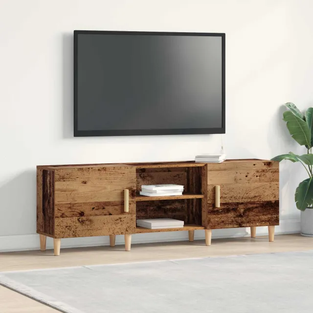 vidaXL TV-kast 150 x 30 x 50 cm Oud hout Bewerkt hout bruin, foto 2