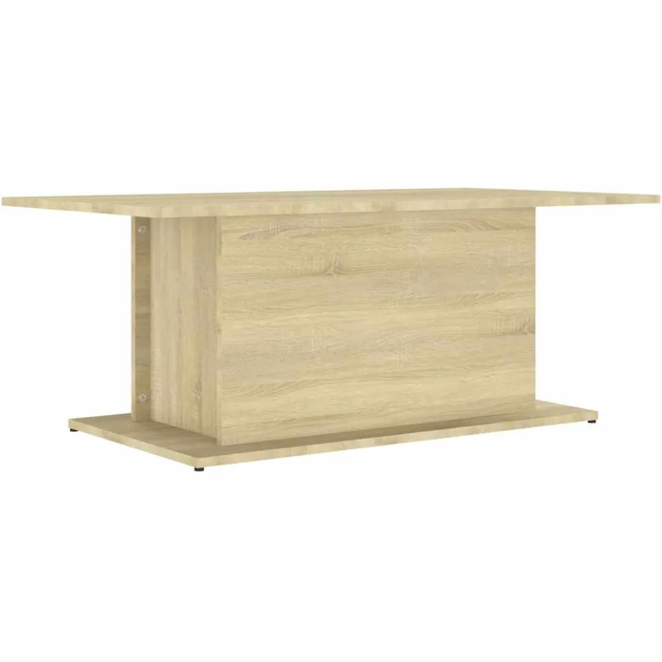 vidaXL Salontafel 102x55,5x40 cm bewerkt hout sonoma eikenkleurig Beige