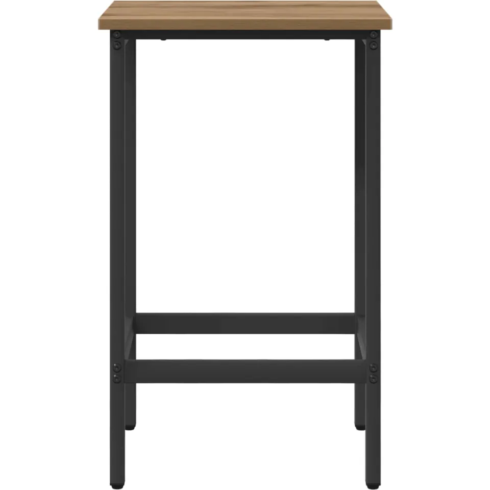 vidaXL Barkruk Artisanaal eiken 40 x 32 x 64 cm Bewerkt hout Bruin