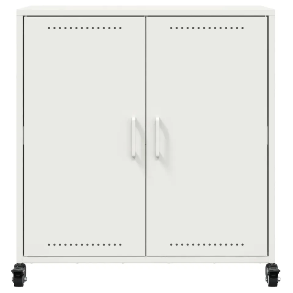vidaXL Dressoir 68x39x72 cm staal wit, foto 4