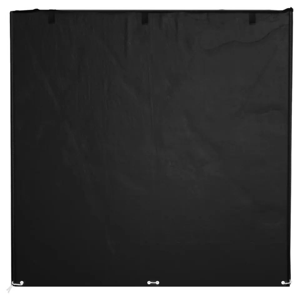 vidaXL Schommelbankhoes met 12 oogjes 220x177x220 cm polyetheen zwart, foto 2