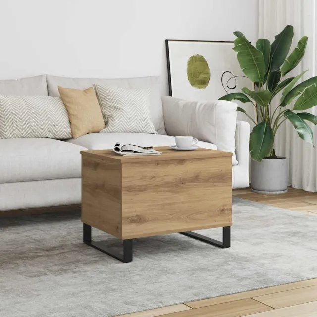 vidaXL Salontafel 60x44,5x45 cm bewerkt hout artisanaal eikenkleurig, foto 2