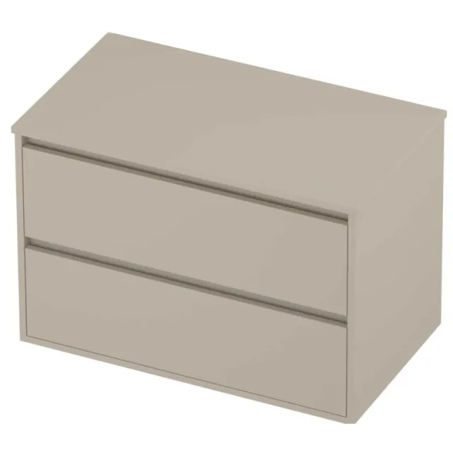 Proline Deck Badmeubelset Greeploos Symmetrisch Kader 80x46x54 cm Soft Linen Beige