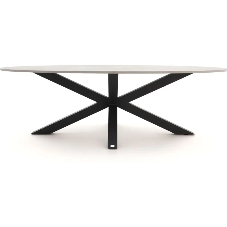 Bellagio tuinmeubelen Bellagio Induno Ellips dining tuintafel 200x110cm grijs, foto 3